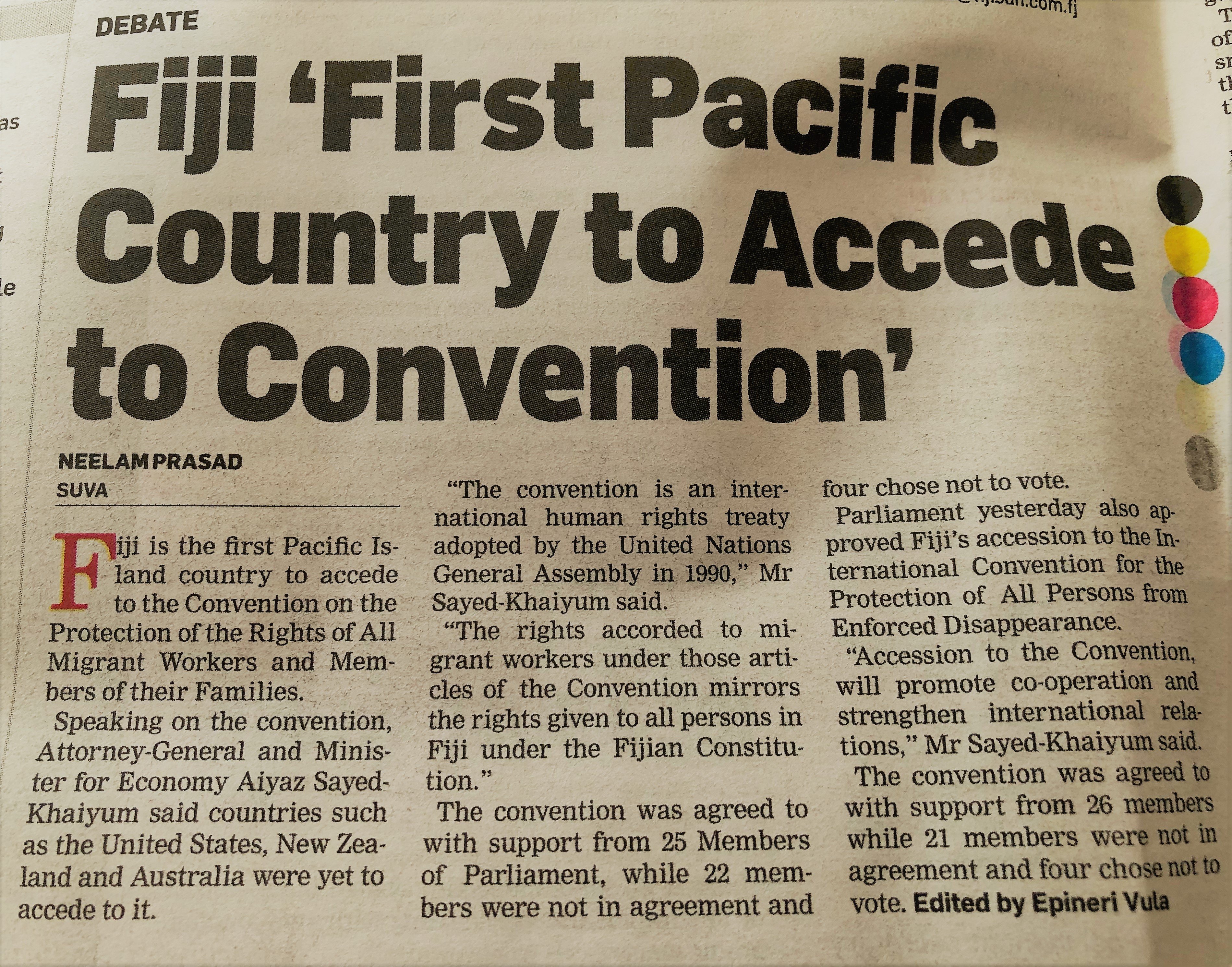 Fiji Times convention 