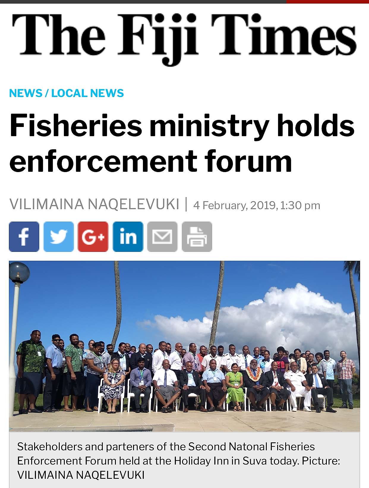 Fisheries enforcement forum