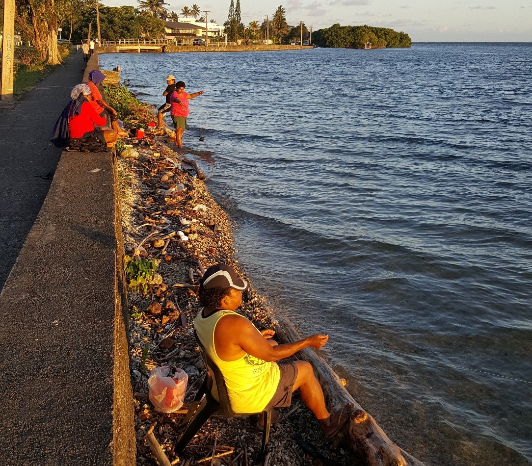 Women fishing